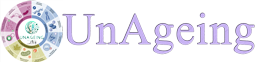 unageing text logo